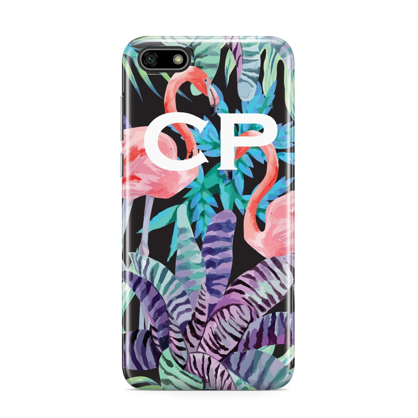 Personalised Initials Flamingos 4 Huawei Y5 Prime 2018 Phone Case