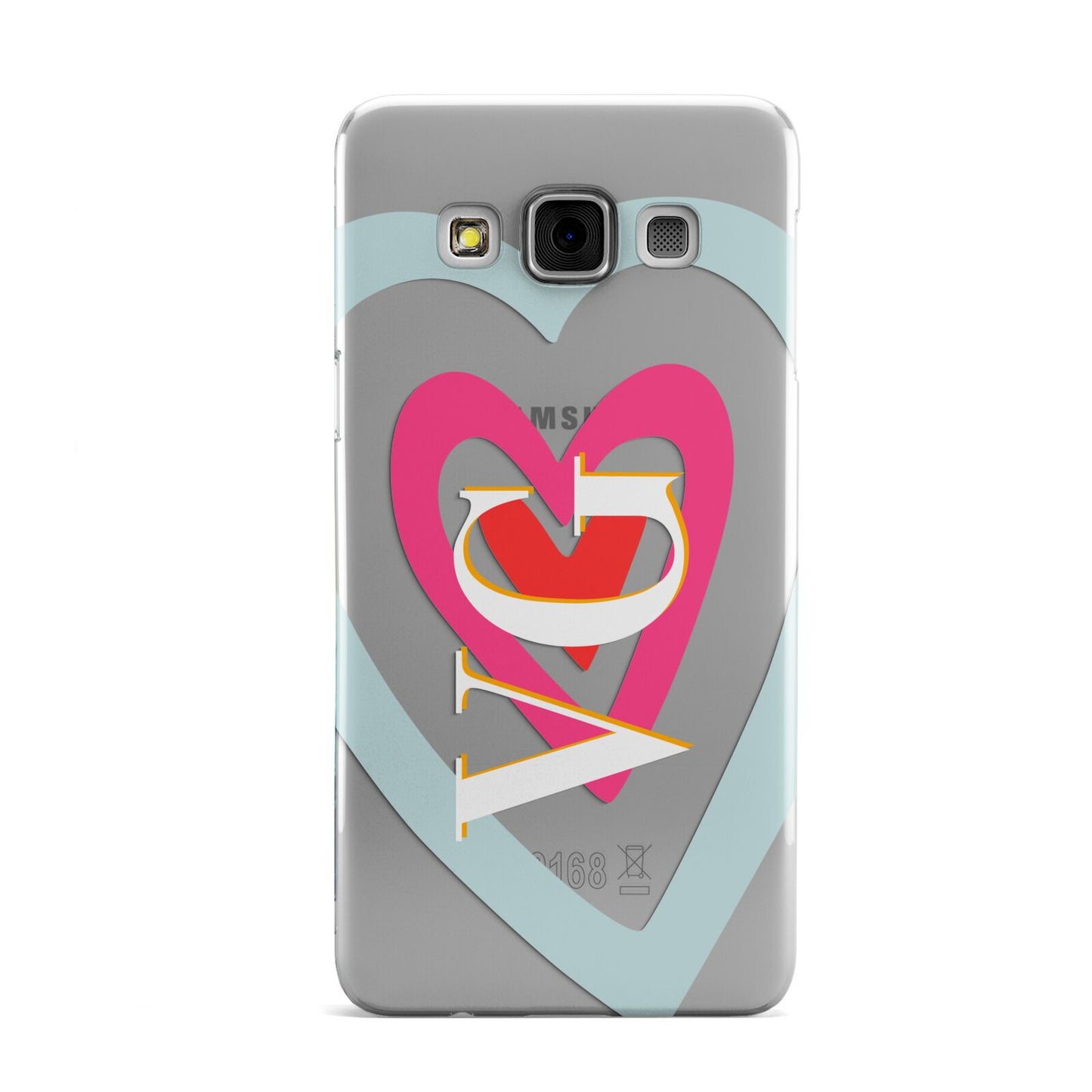 Personalised Initials Heart Samsung Galaxy A3 Case