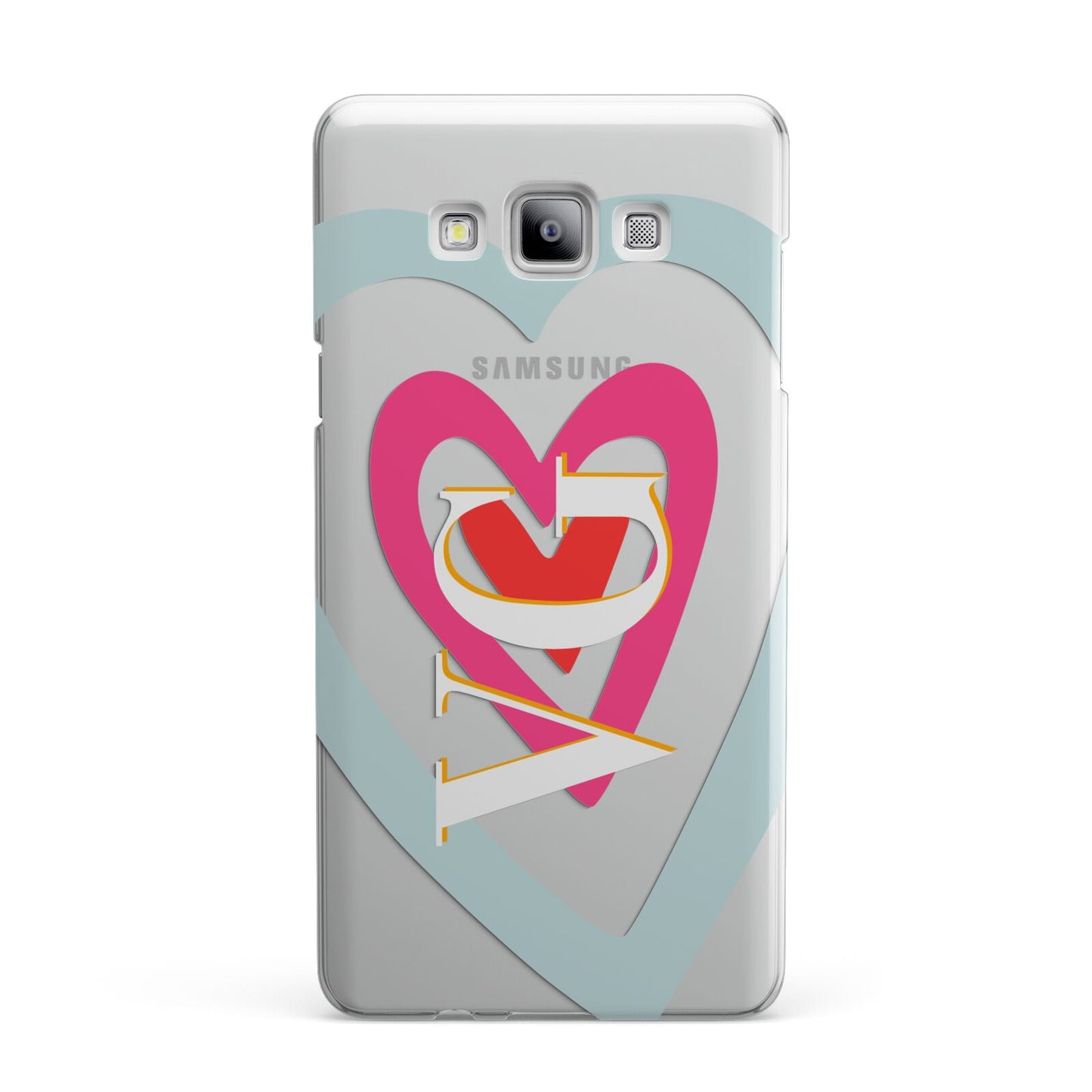 Personalised Initials Heart Samsung Galaxy A7 2015 Case