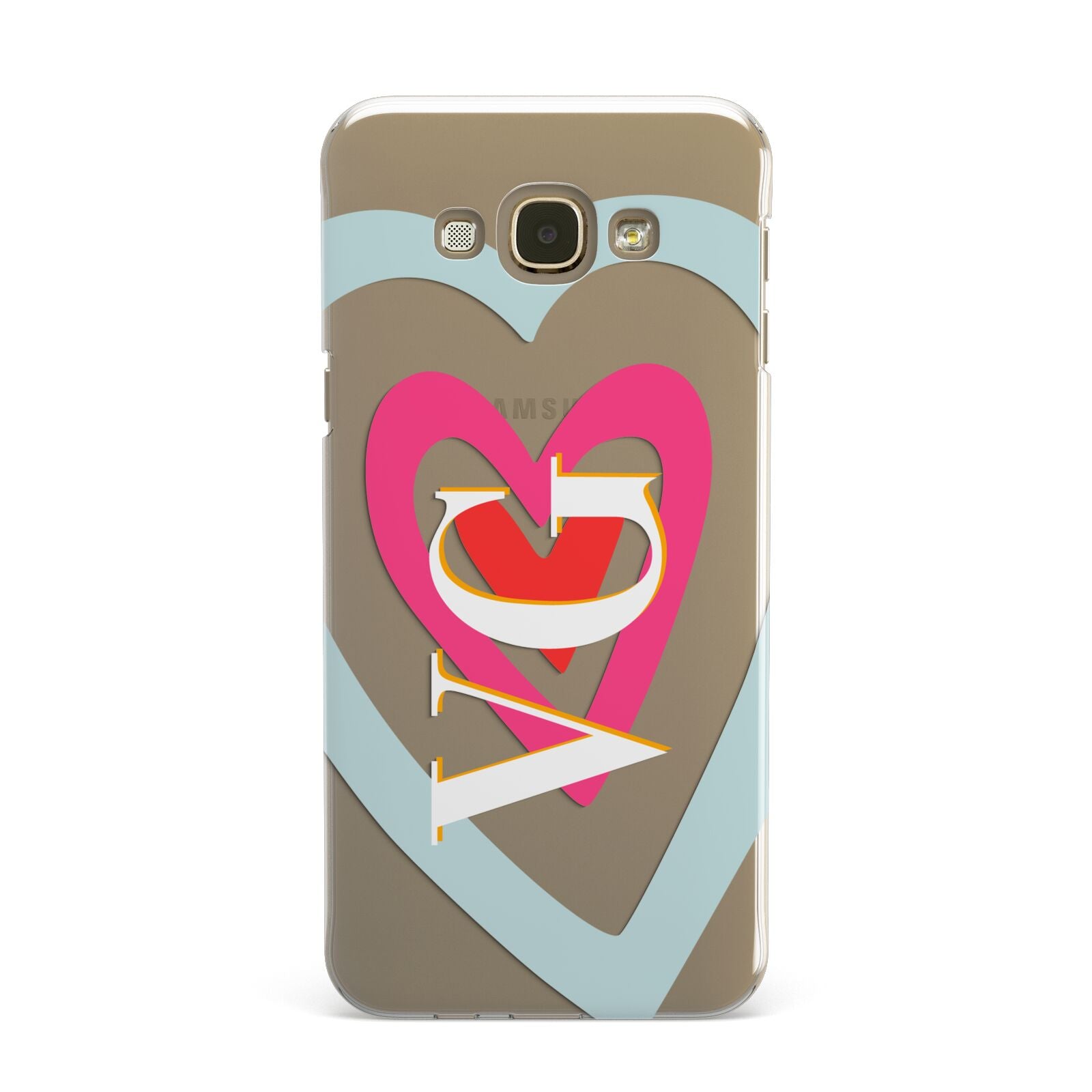 Personalised Initials Heart Samsung Galaxy A8 Case