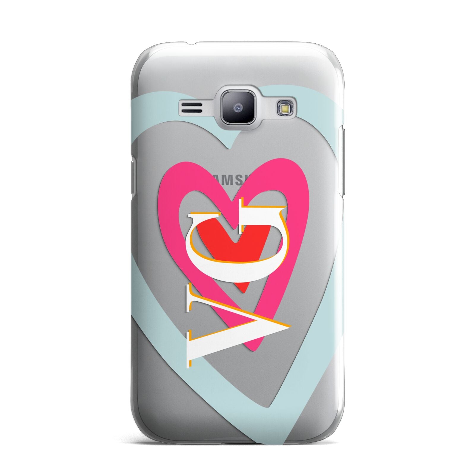 Personalised Initials Heart Samsung Galaxy J1 2015 Case