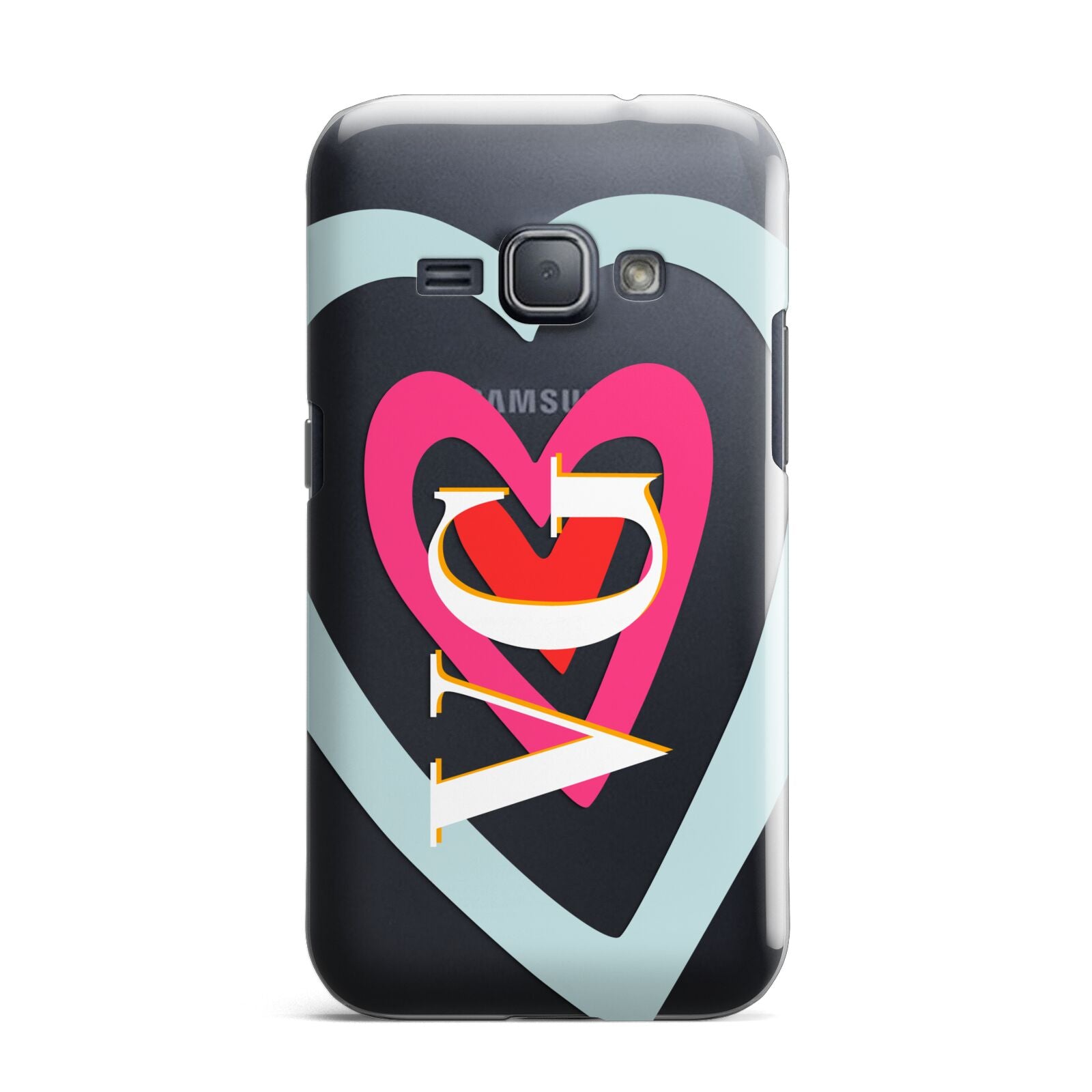 Personalised Initials Heart Samsung Galaxy J1 2016 Case