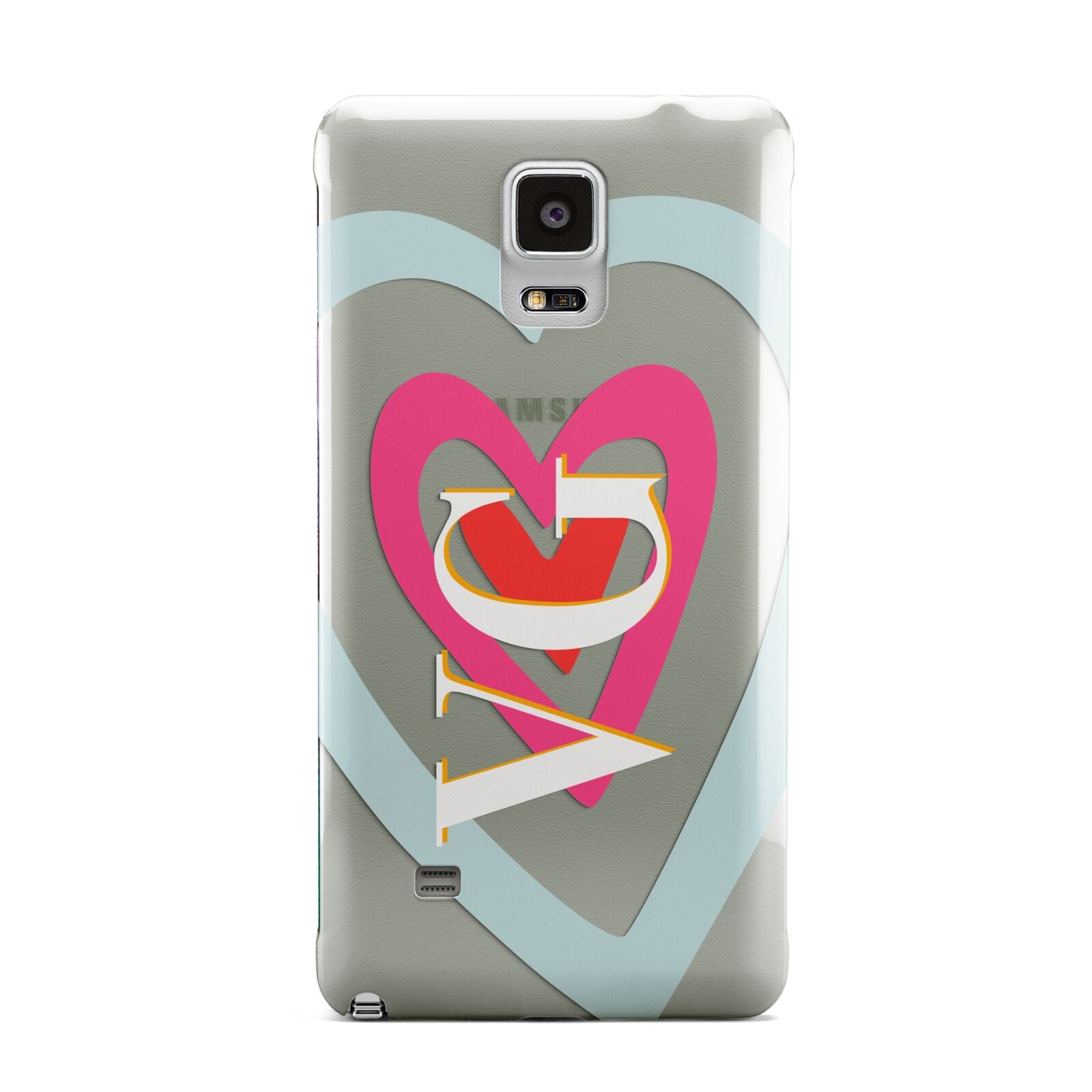 Personalised Initials Heart Samsung Galaxy Note 4 Case