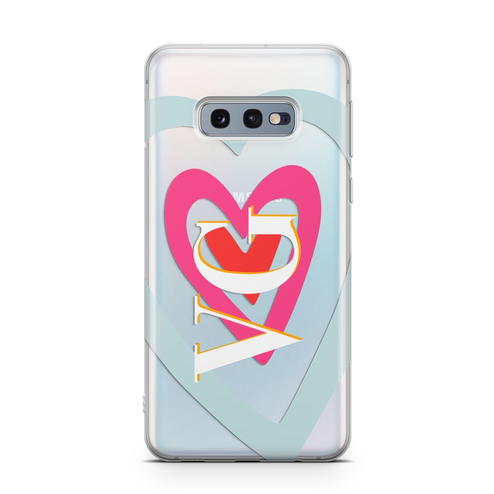 Personalised Initials Heart Samsung Galaxy S10E Case