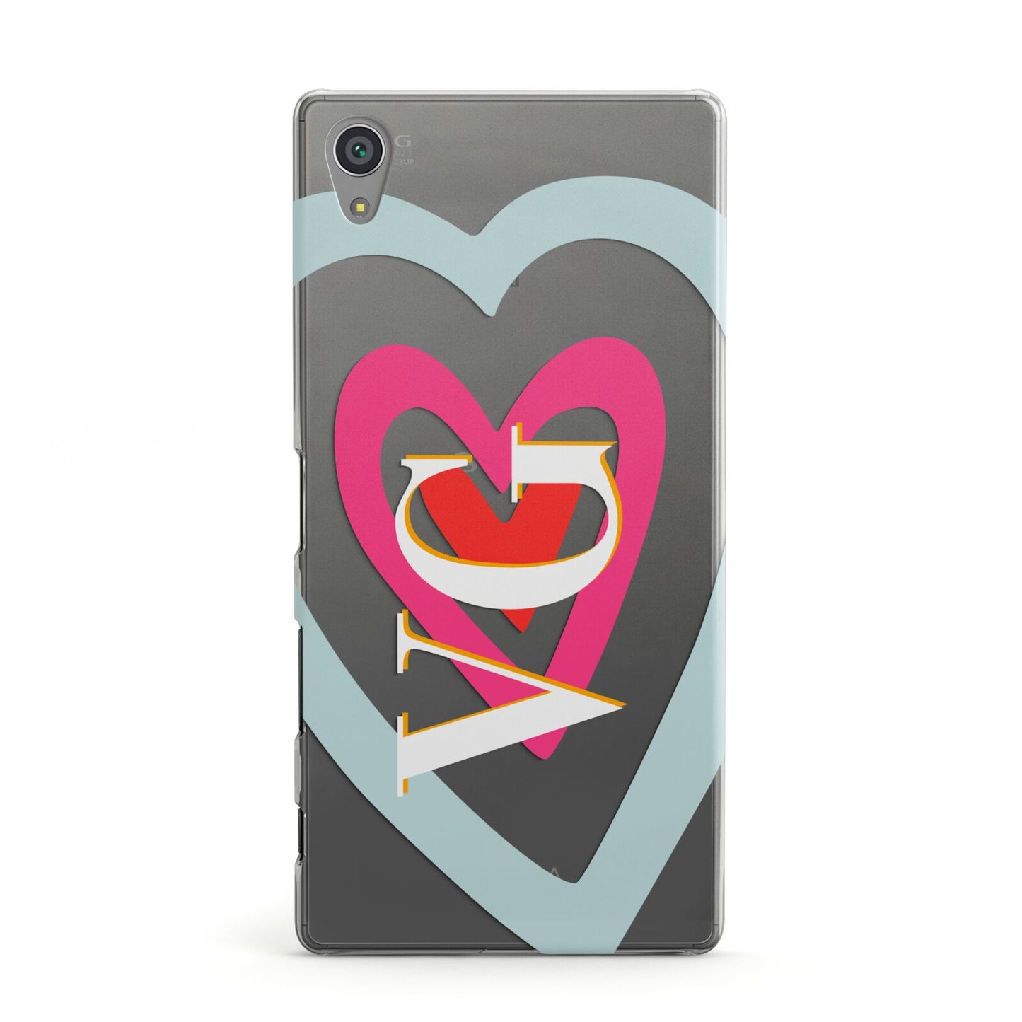 Personalised Initials Heart Sony Xperia Case