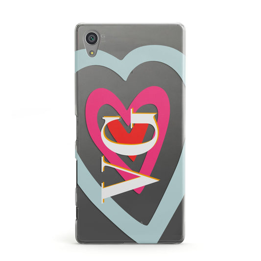 Personalised Initials Heart Sony Xperia Case