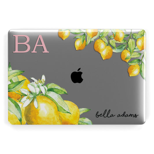 Personalised Initials Lemons Apple MacBook Case