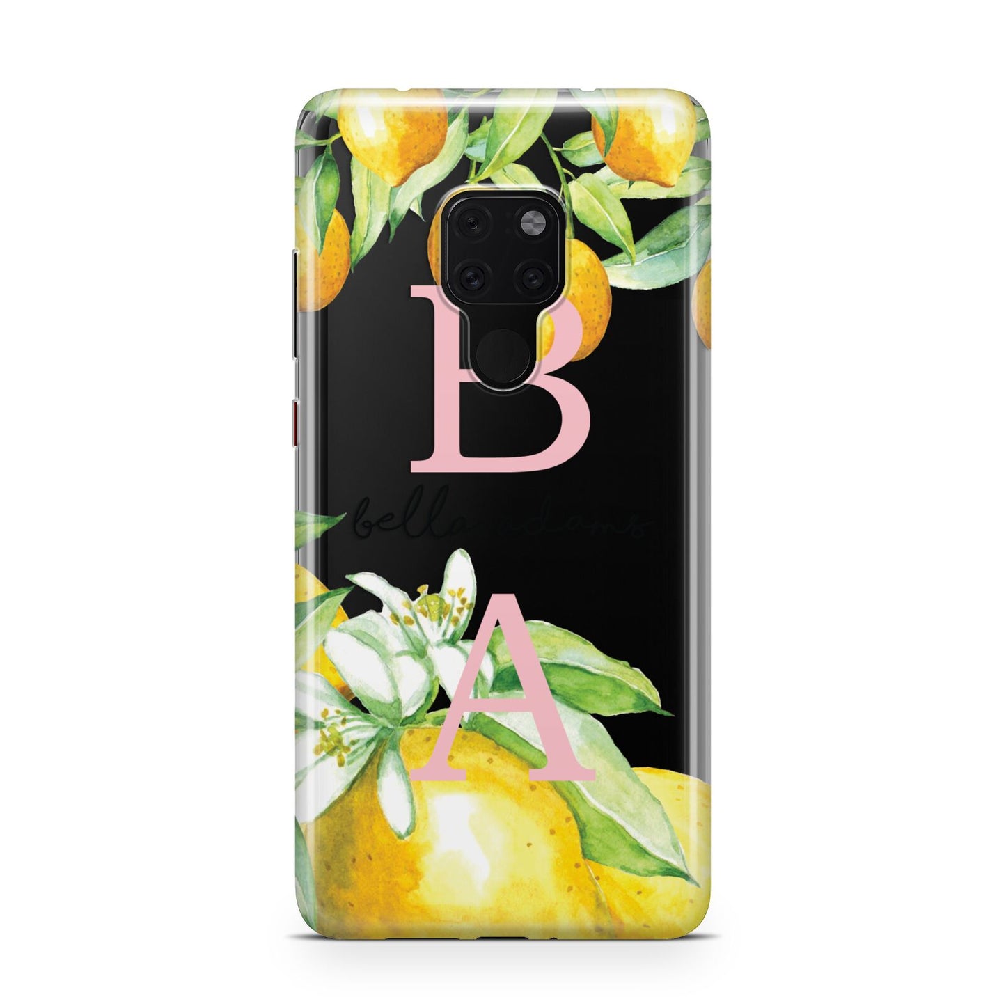 Personalised Initials Lemons Huawei Mate 20 Phone Case