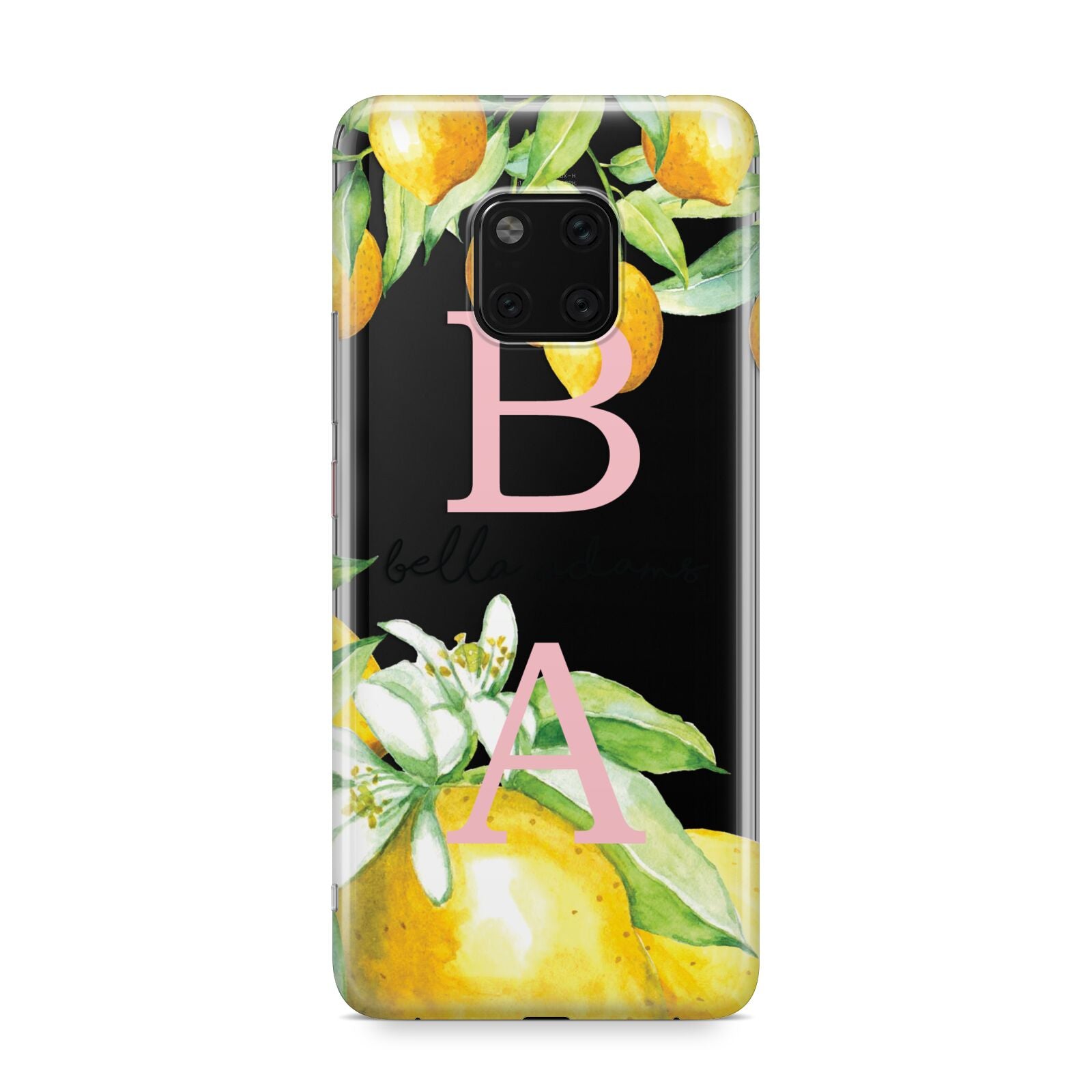 Personalised Initials Lemons Huawei Mate 20 Pro Phone Case