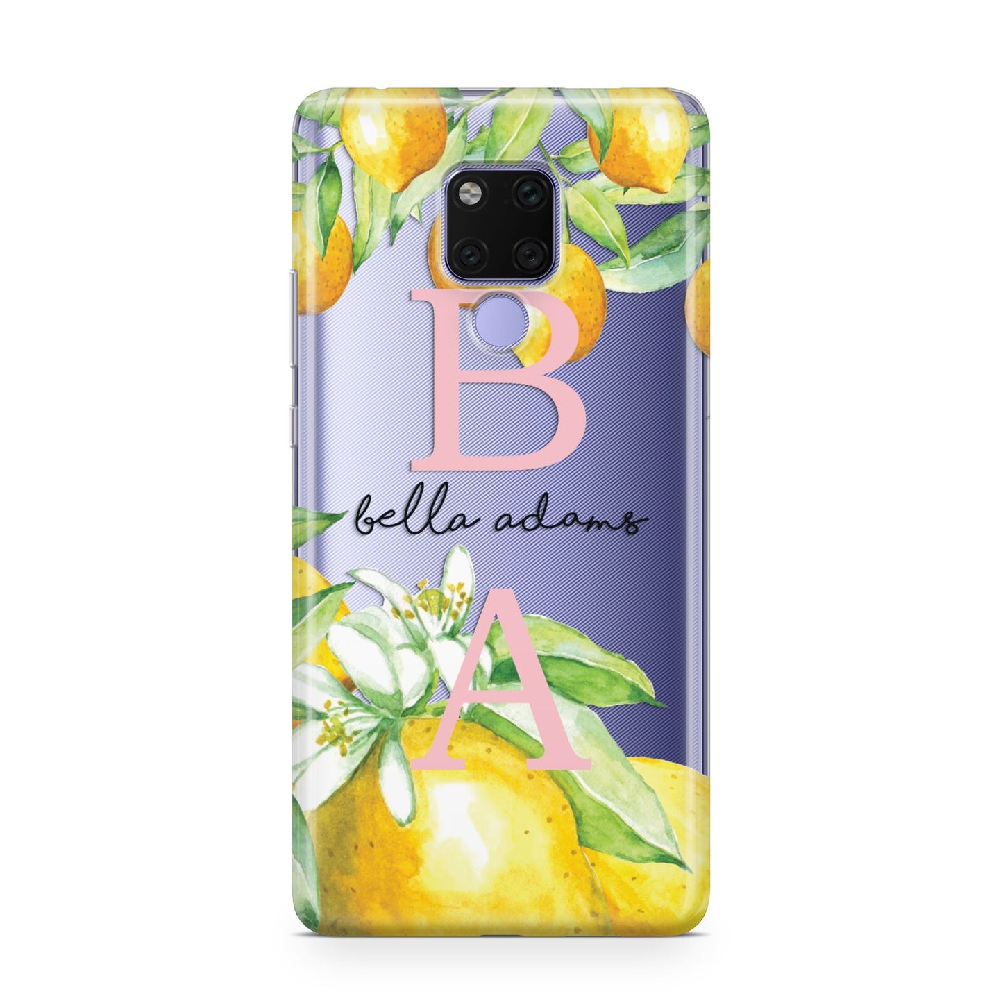 Personalised Initials Lemons Huawei Mate 20X Phone Case