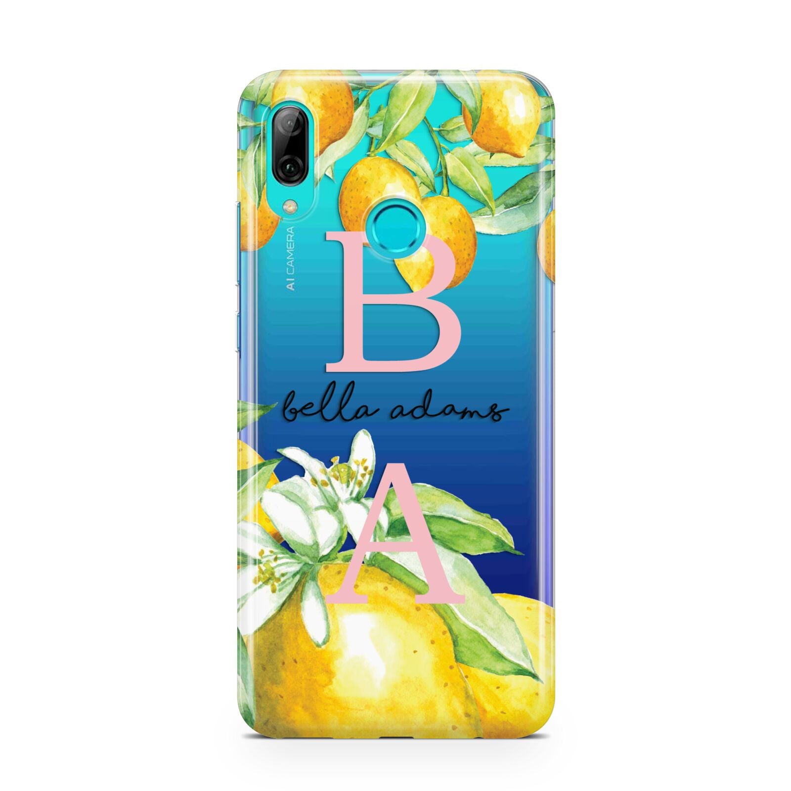 Personalised Initials Lemons Huawei P Smart 2019 Case