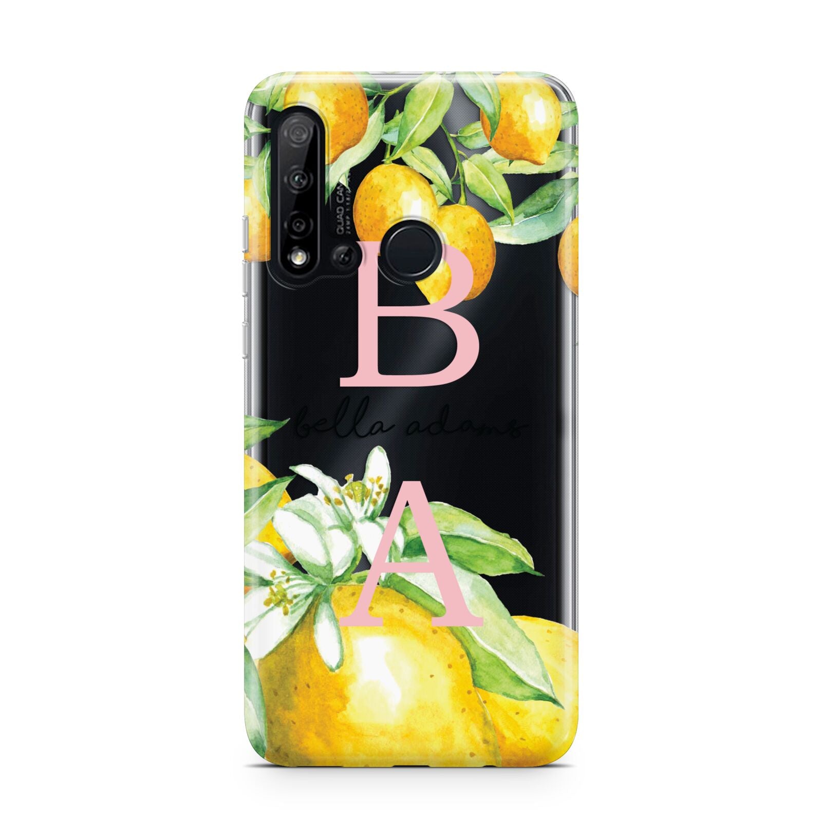 Personalised Initials Lemons Huawei P20 Lite 5G Phone Case