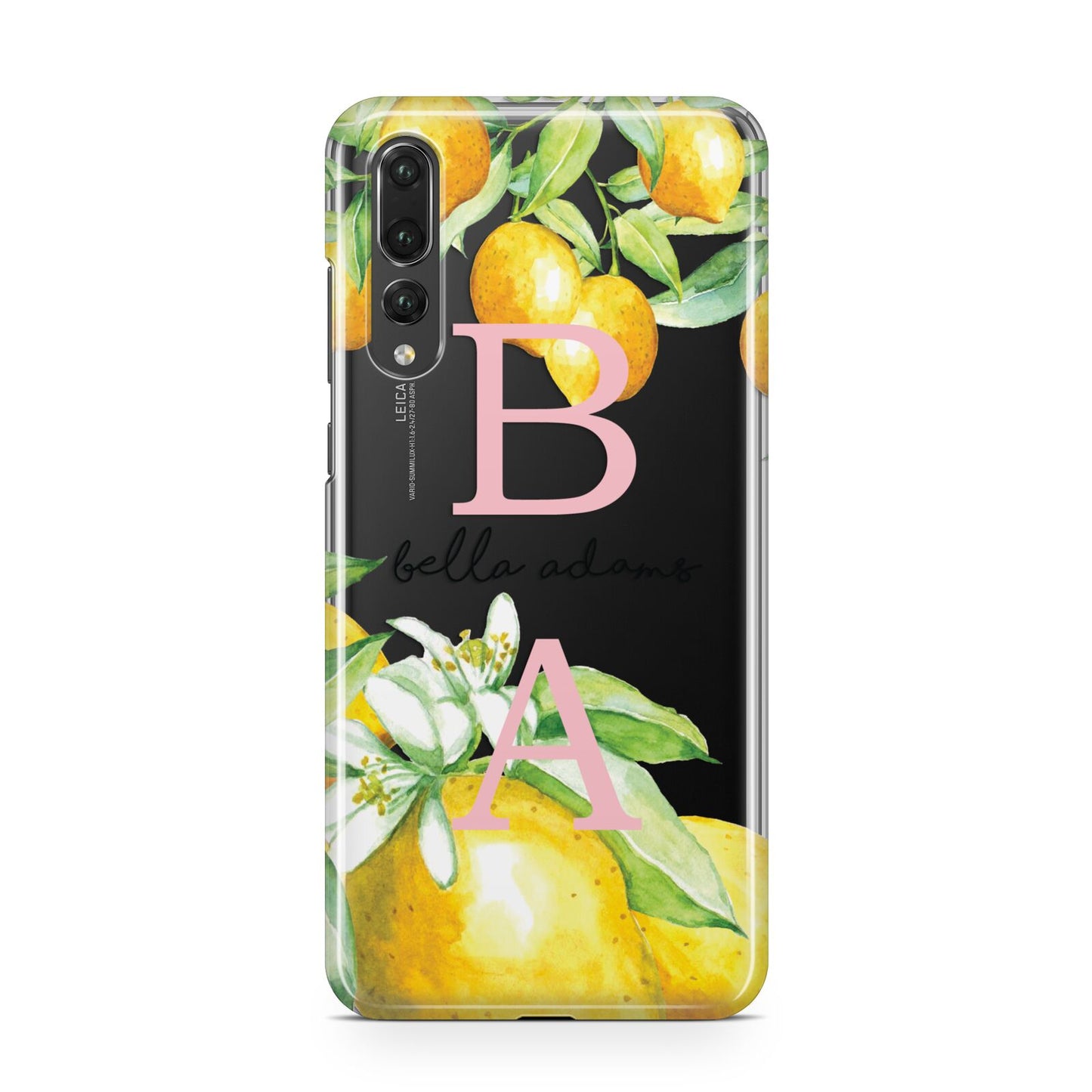 Personalised Initials Lemons Huawei P20 Pro Phone Case