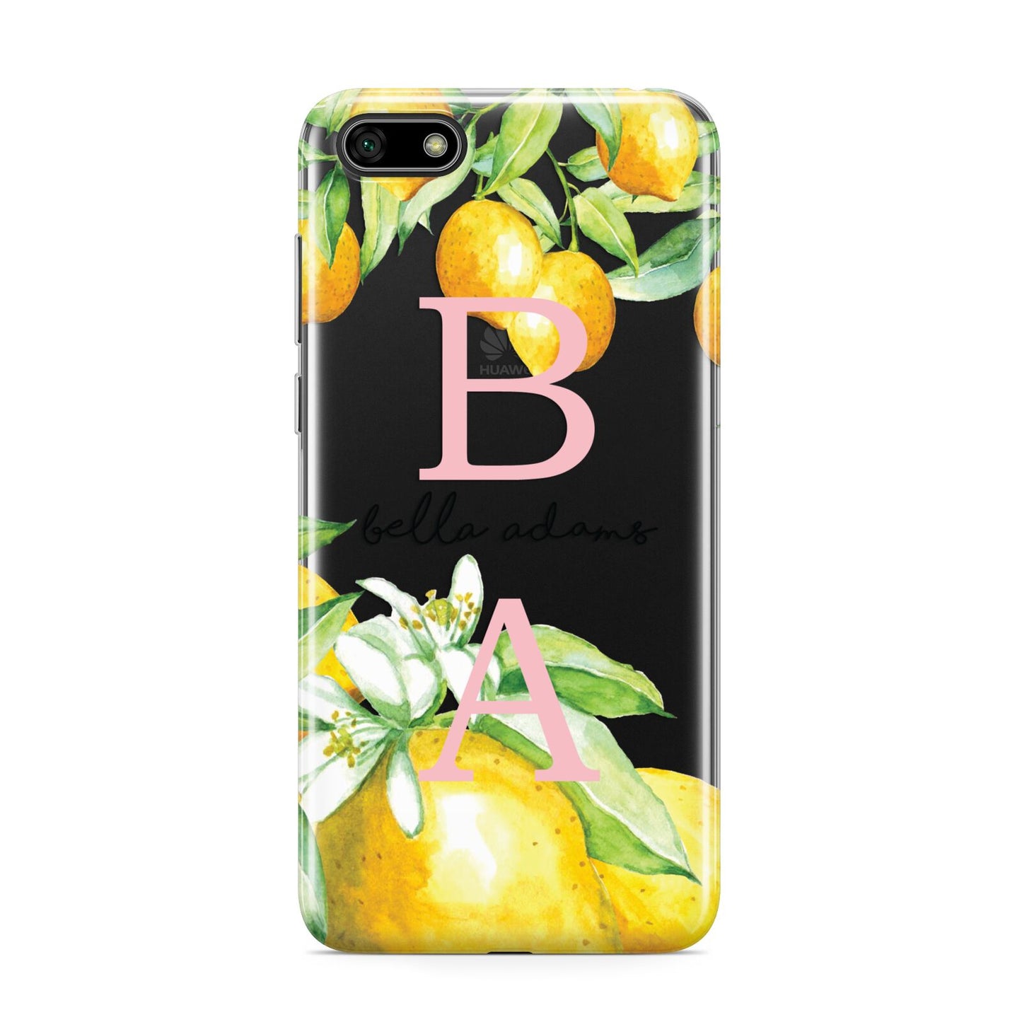 Personalised Initials Lemons Huawei Y5 Prime 2018 Phone Case