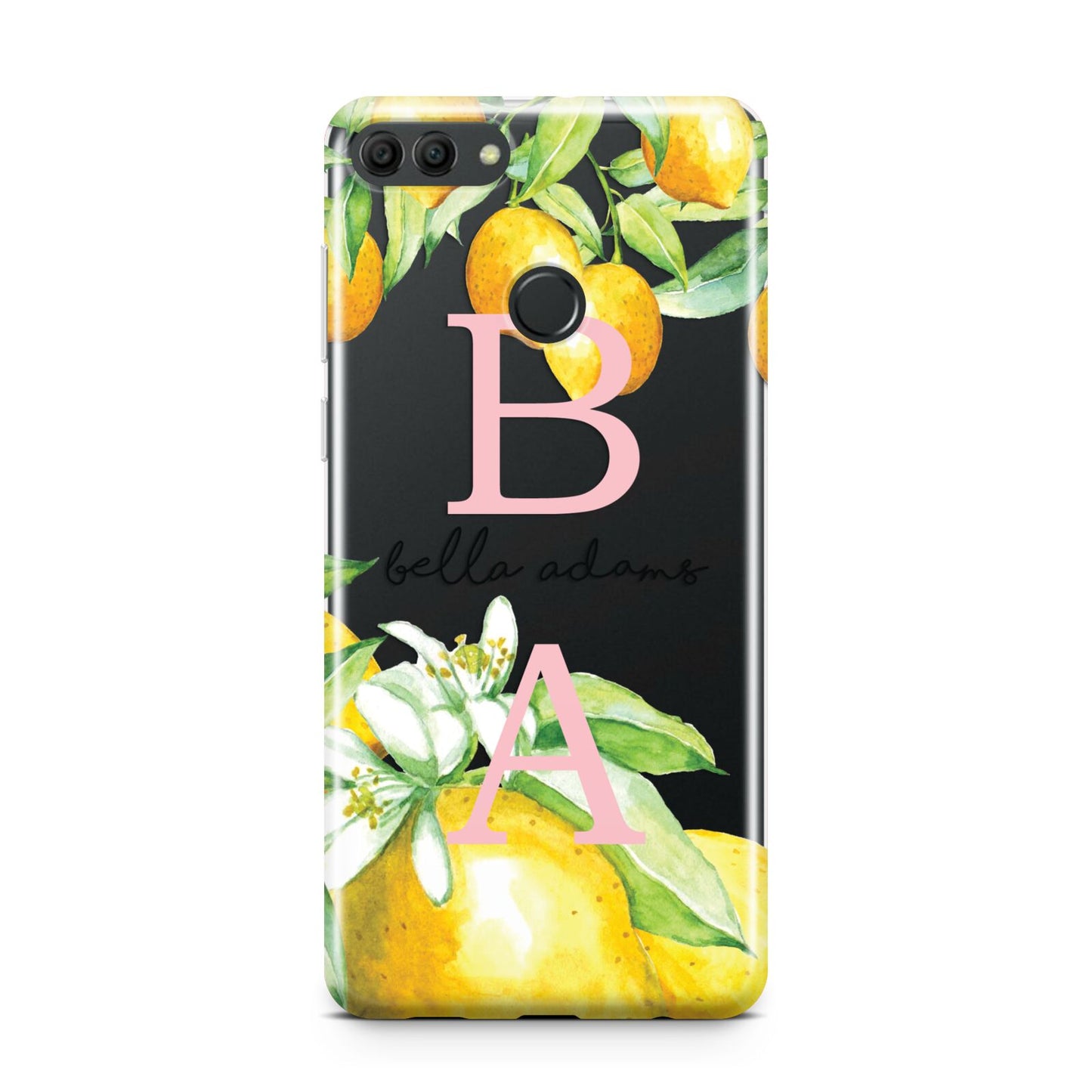 Personalised Initials Lemons Huawei Y9 2018