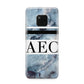 Personalised Initials Marble 9 Huawei Mate 20 Pro Phone Case