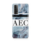 Personalised Initials Marble 9 Huawei P Smart 2021