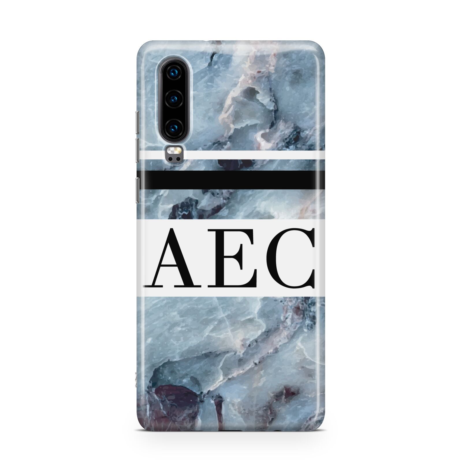 Personalised Initials Marble 9 Huawei P30 Phone Case
