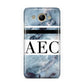 Personalised Initials Marble 9 Huawei Y3 2017