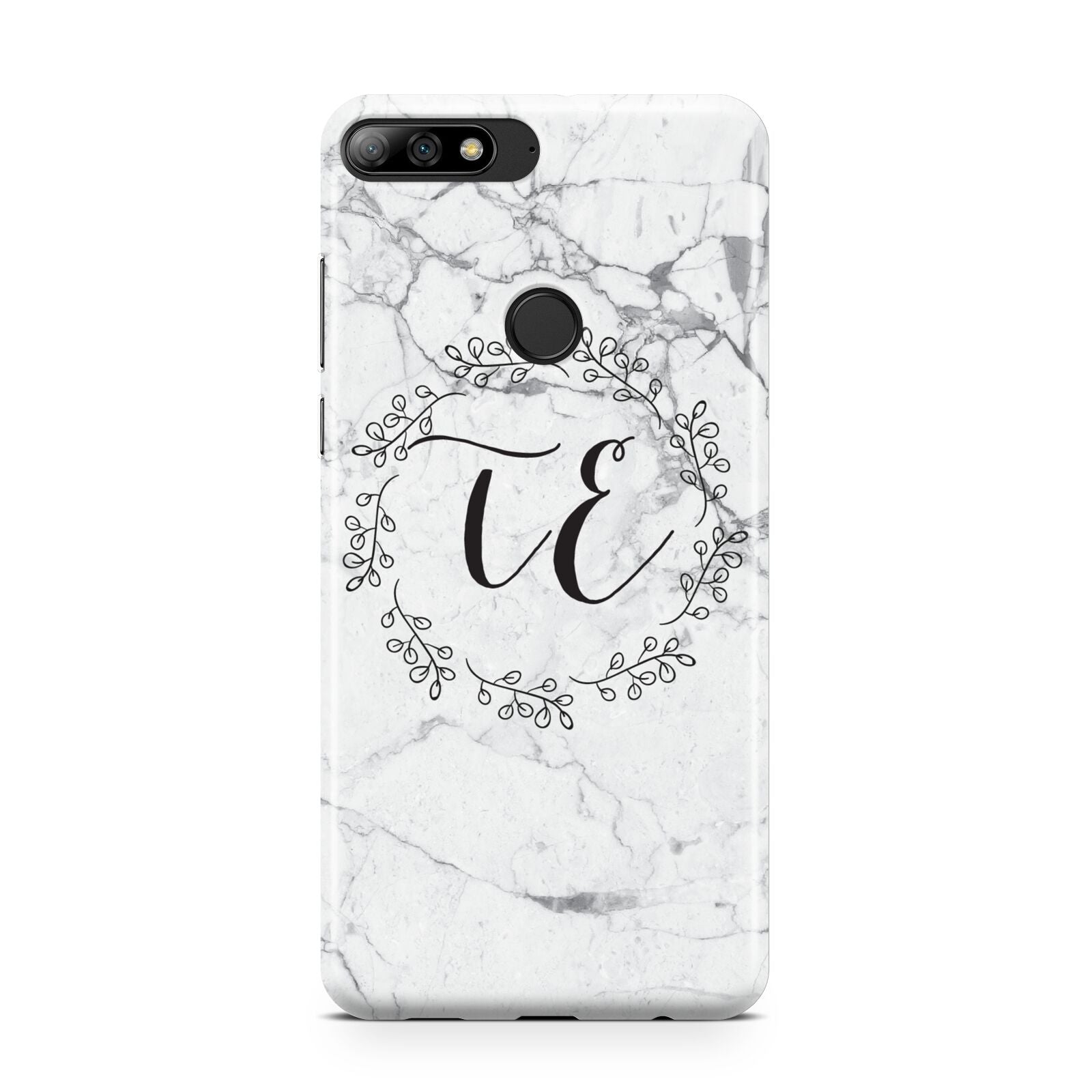 Personalised Initials Marble Huawei Y7 2018