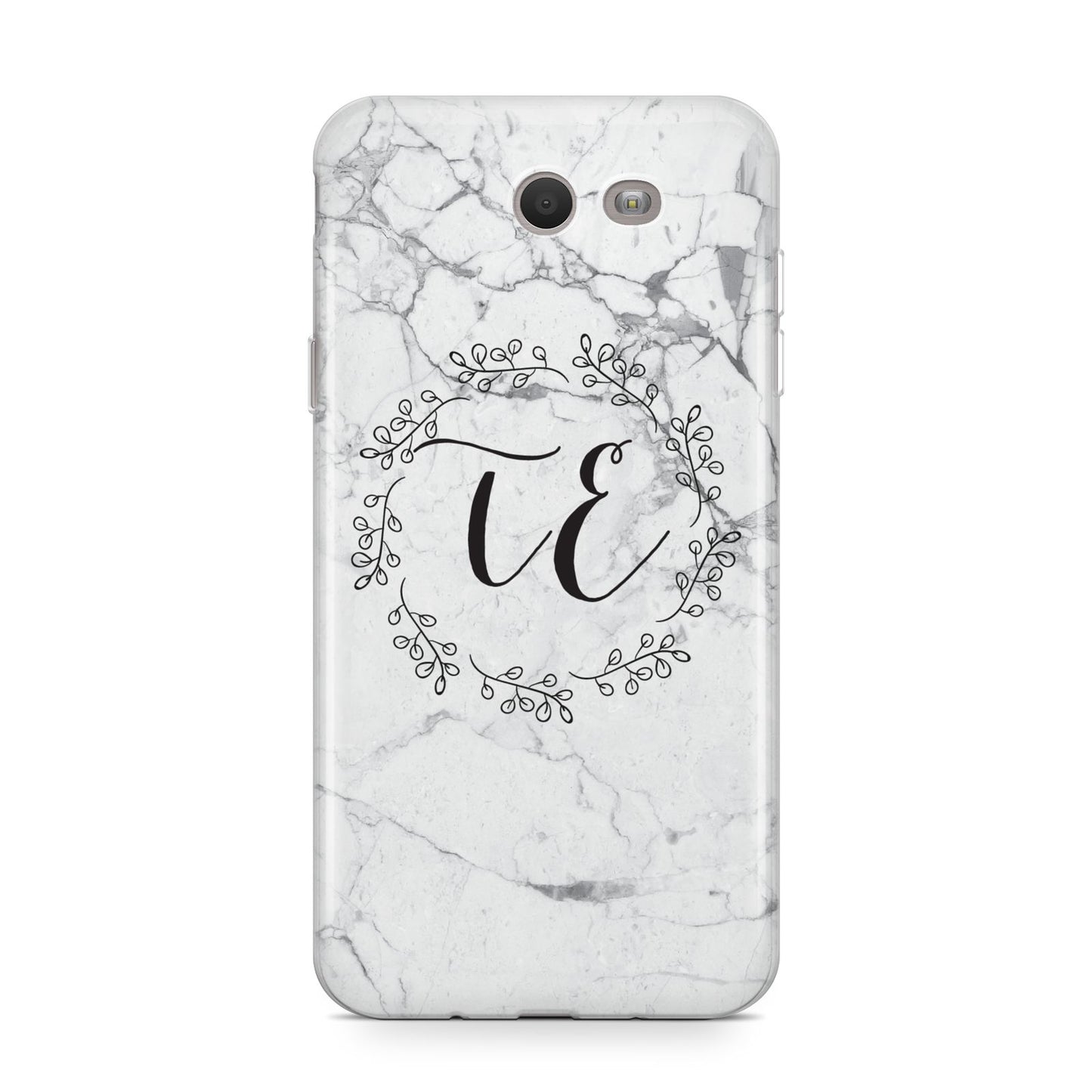 Personalised Initials Marble Samsung Galaxy J7 2017 Case