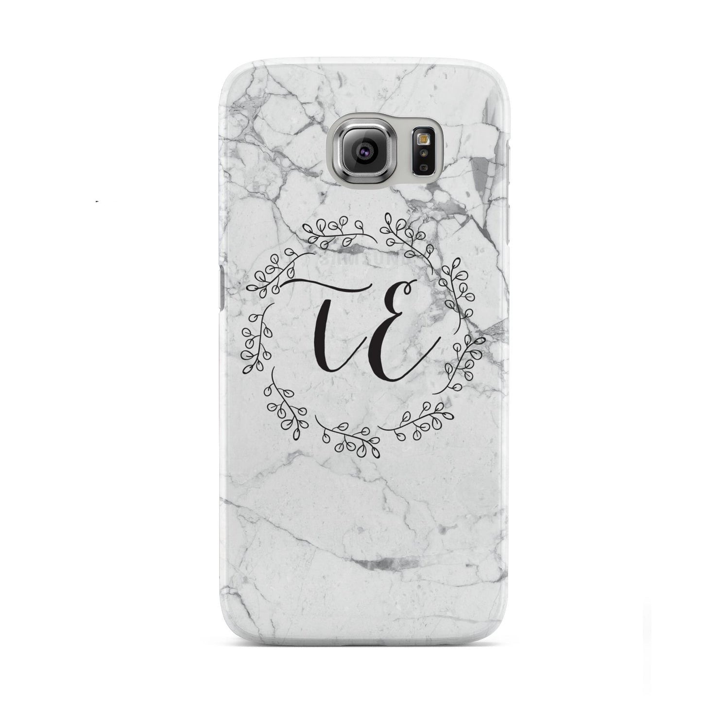 Personalised Initials Marble Samsung Galaxy S6 Case