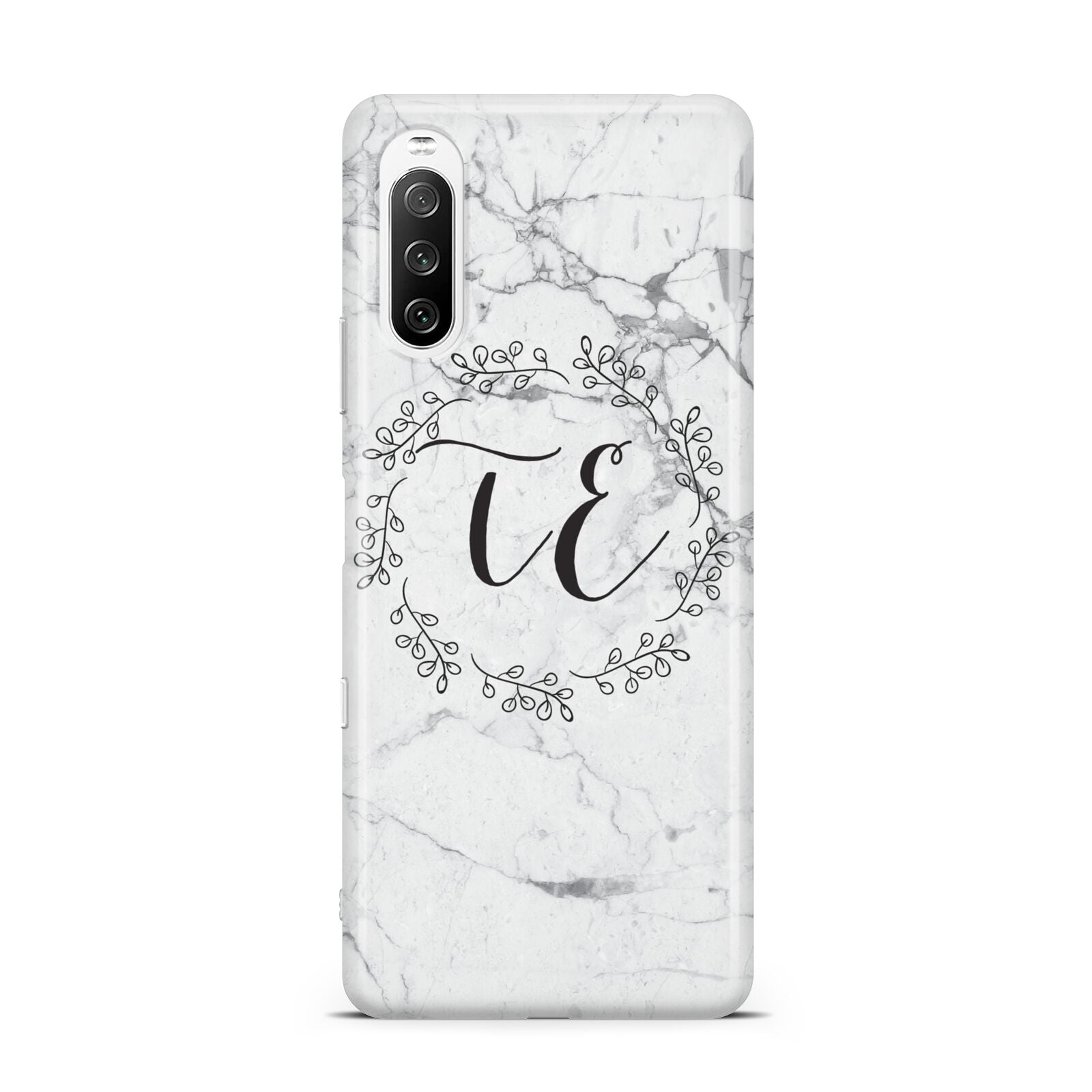 Personalised Initials Marble Sony Xperia 10 III Case