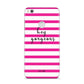 Personalised Initials Pink Striped Huawei P8 Lite Case