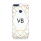 Personalised Initials White Gold Geometric Huawei P Smart Case