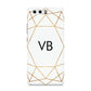 Personalised Initials White Gold Geometric Huawei P10 Phone Case