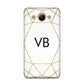 Personalised Initials White Gold Geometric Huawei Y3 2017
