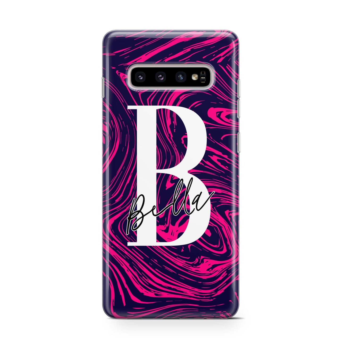 Personalised Ink Marble Samsung Galaxy S10 Case