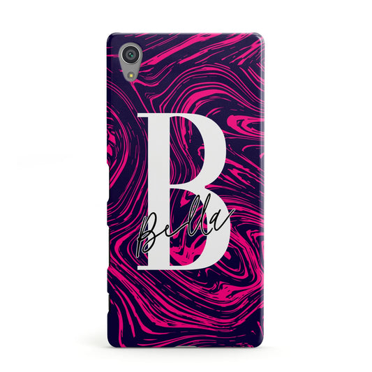 Personalised Ink Marble Sony Xperia Case