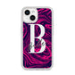 Personalised Ink Marble iPhone 14 Glitter Tough Case Starlight