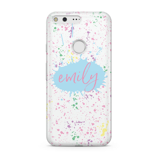 Personalised Ink Splatter Mulitcoloured Google Pixel Case