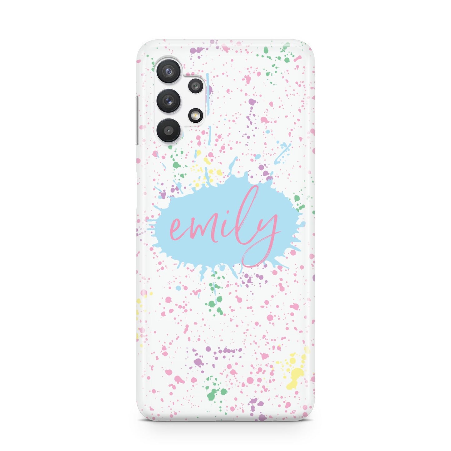 Personalised Ink Splatter Mulitcoloured Samsung A32 5G Case