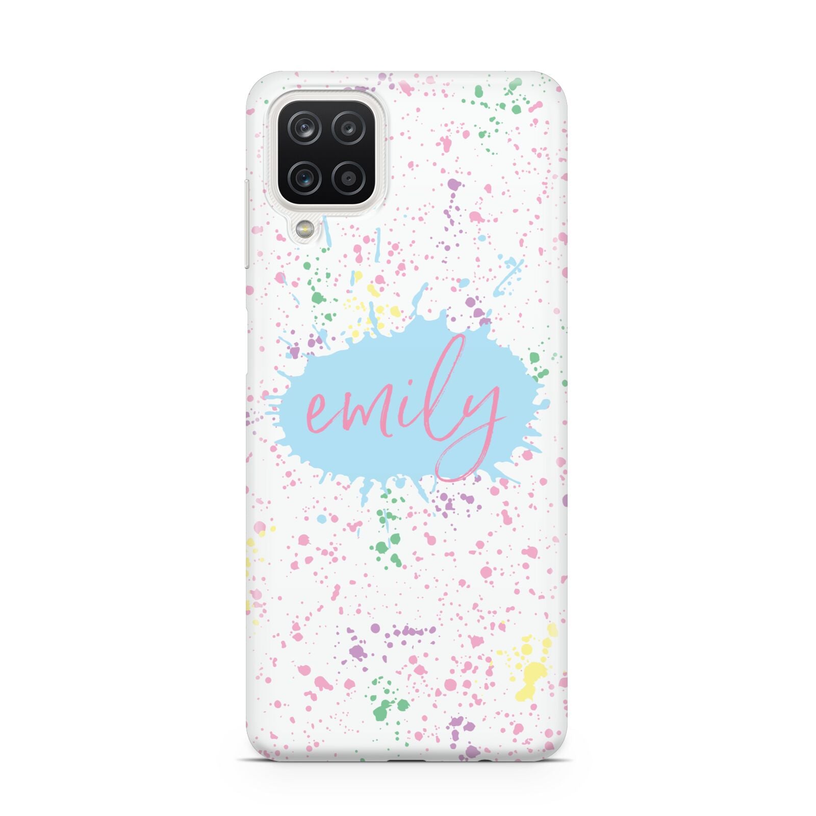 Personalised Ink Splatter Mulitcoloured Samsung M12 Case