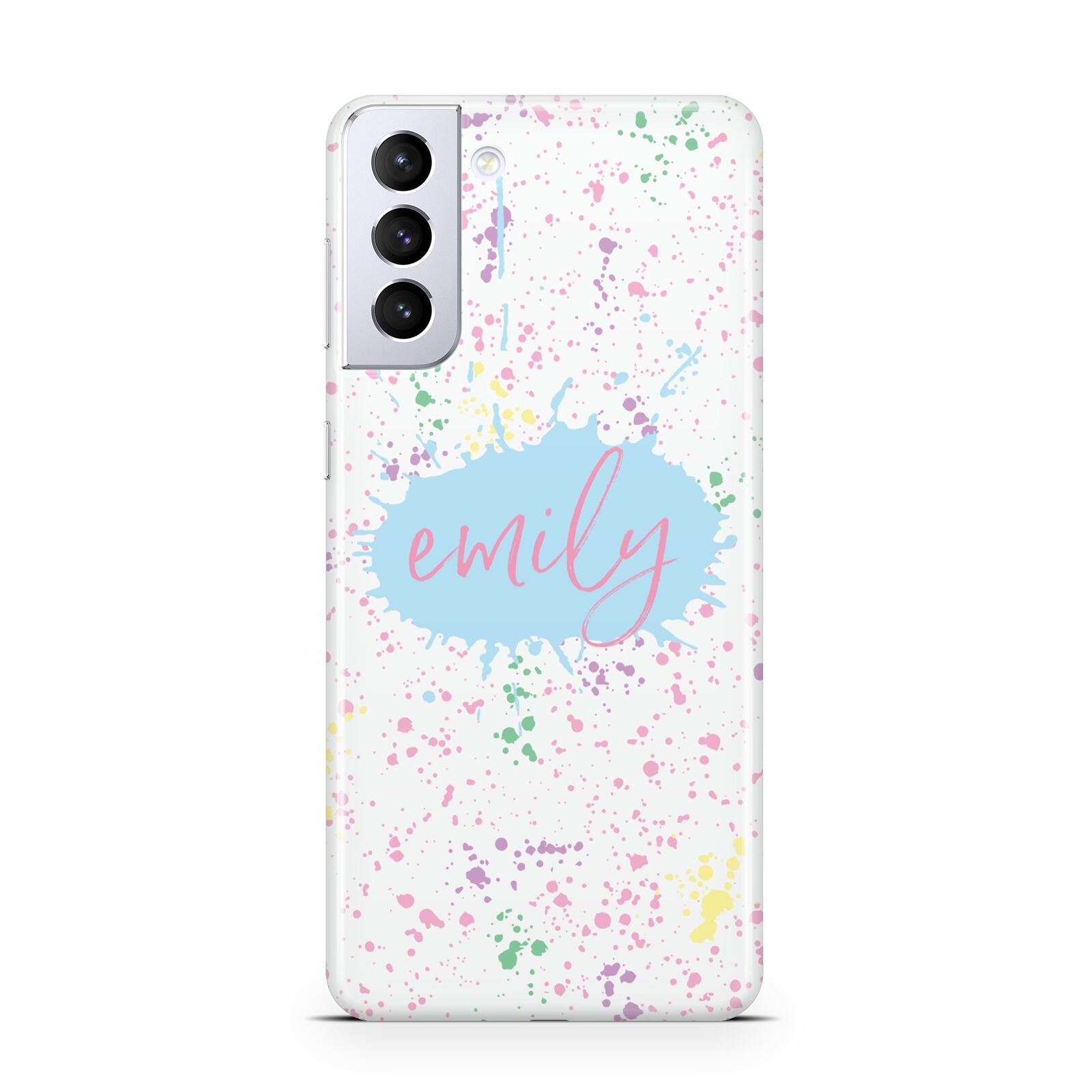 Personalised Ink Splatter Mulitcoloured Samsung S21 Plus Case