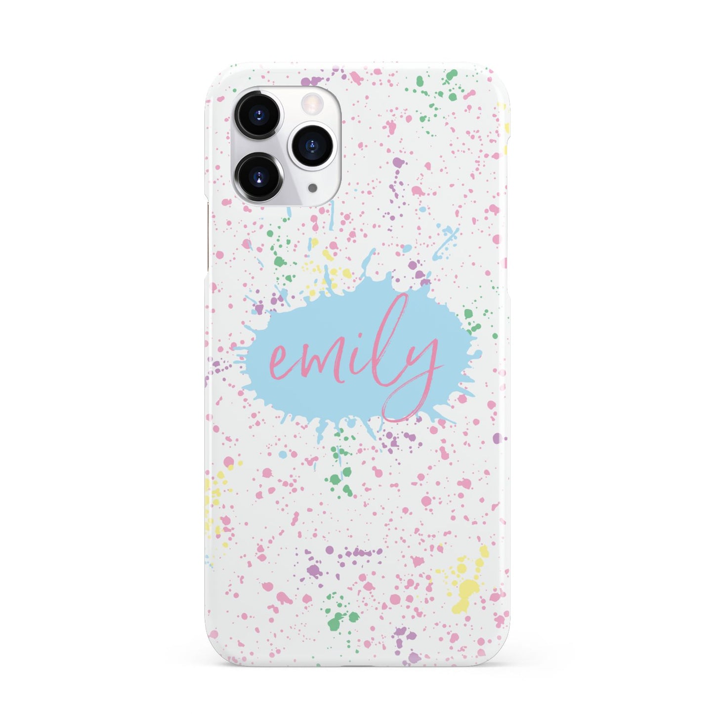 Personalised Ink Splatter Mulitcoloured iPhone 11 Pro 3D Snap Case