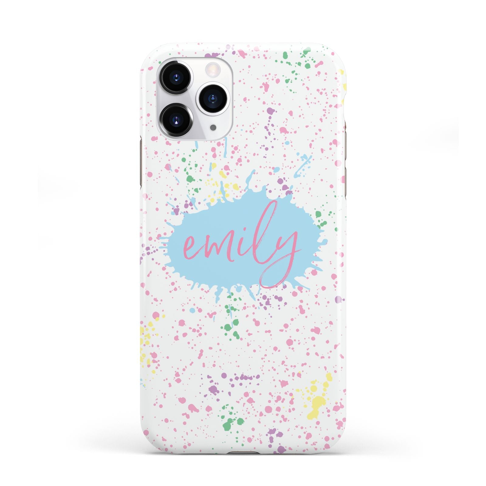 Personalised Ink Splatter Mulitcoloured iPhone 11 Pro 3D Tough Case