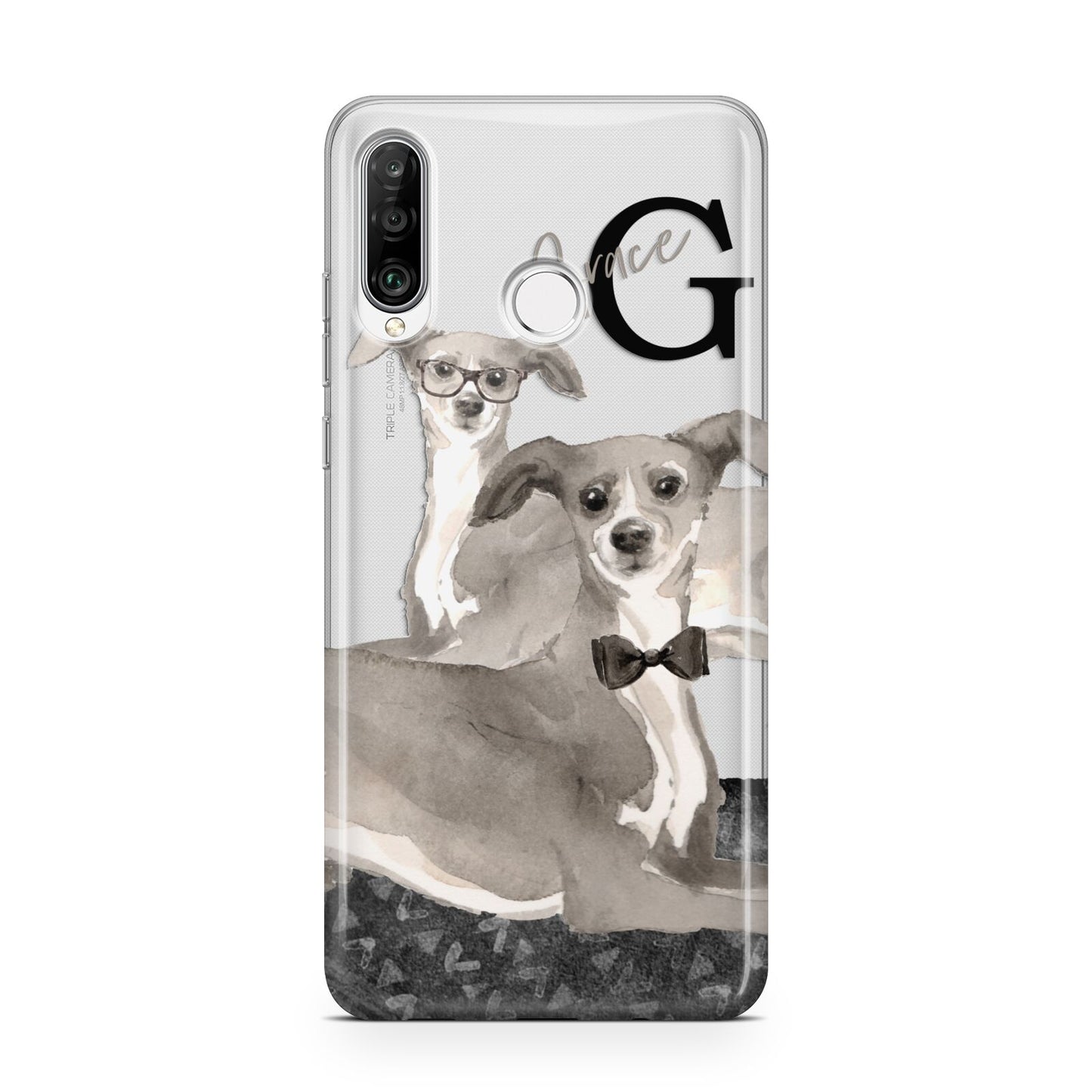 Personalised Italian Greyhound Huawei P30 Lite Phone Case