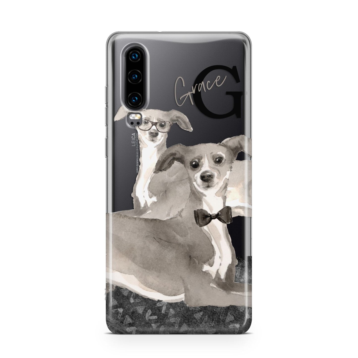 Personalised Italian Greyhound Huawei P30 Phone Case