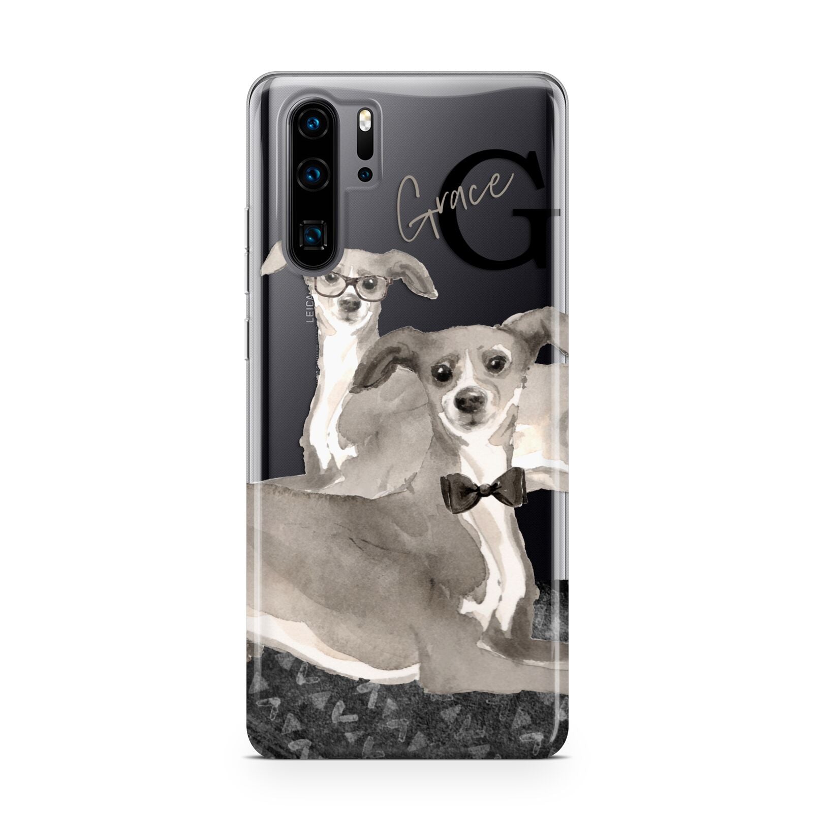 Personalised Italian Greyhound Huawei P30 Pro Phone Case