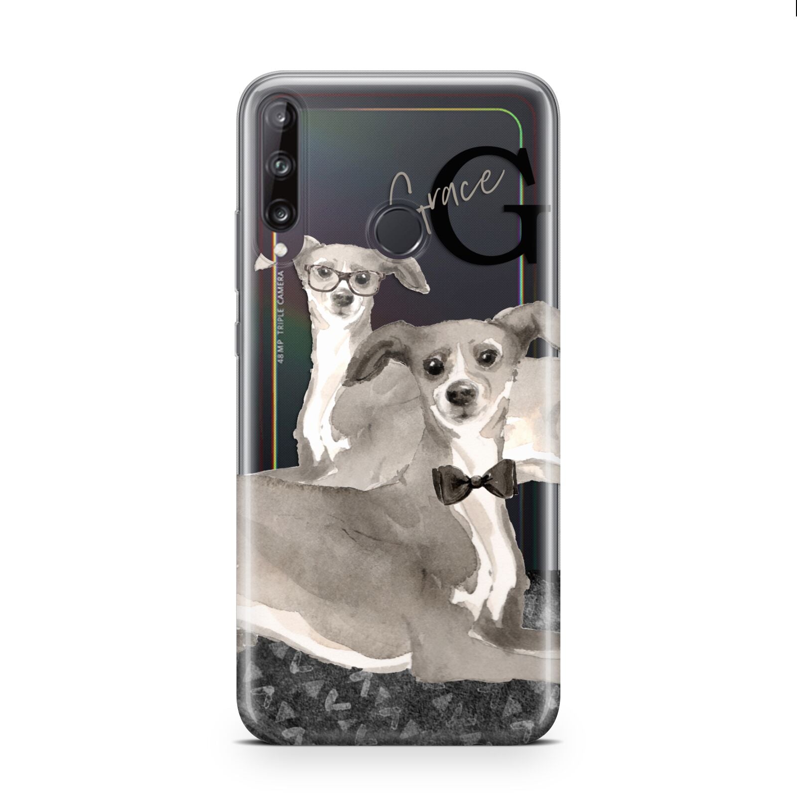 Personalised Italian Greyhound Huawei P40 Lite E Phone Case