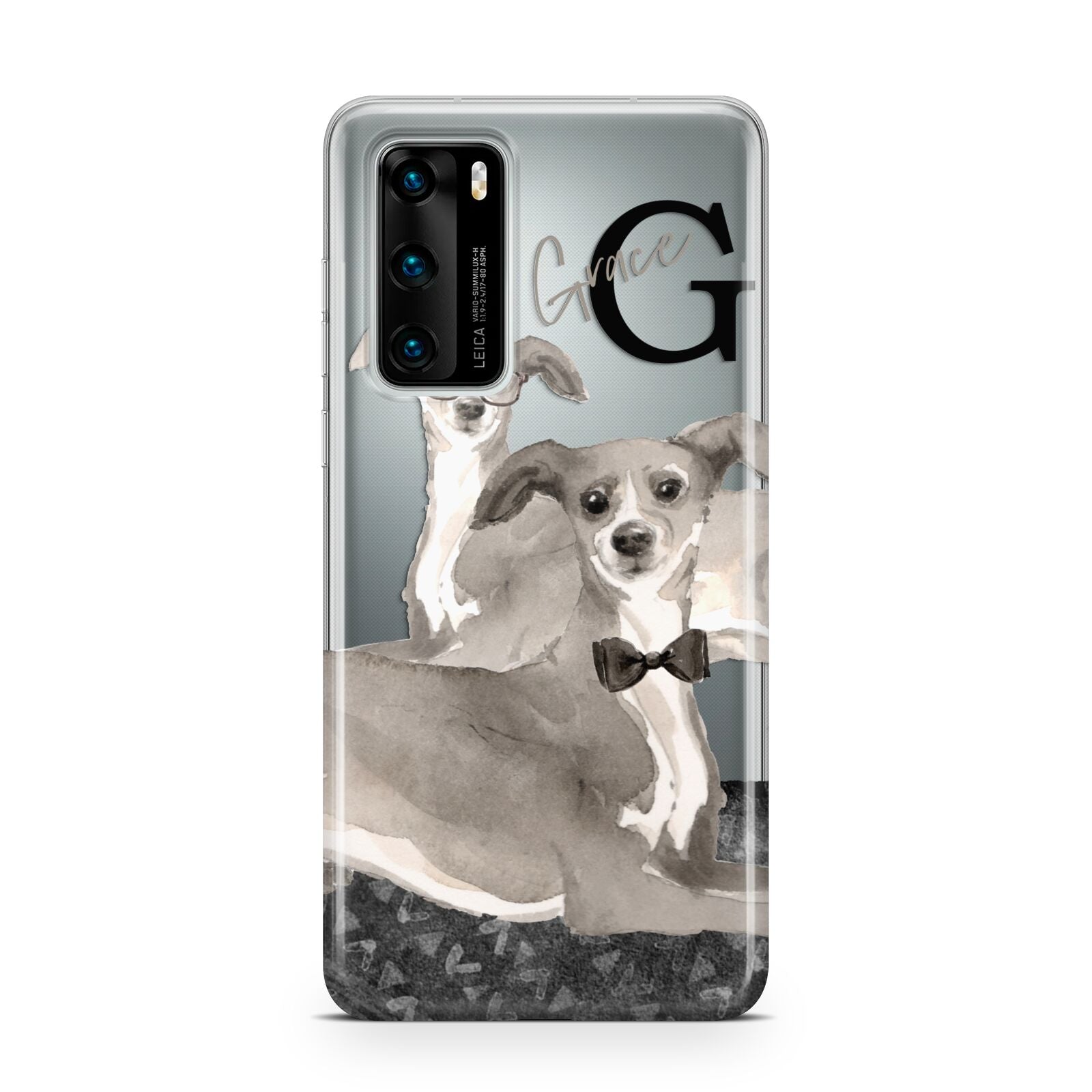 Personalised Italian Greyhound Huawei P40 Phone Case