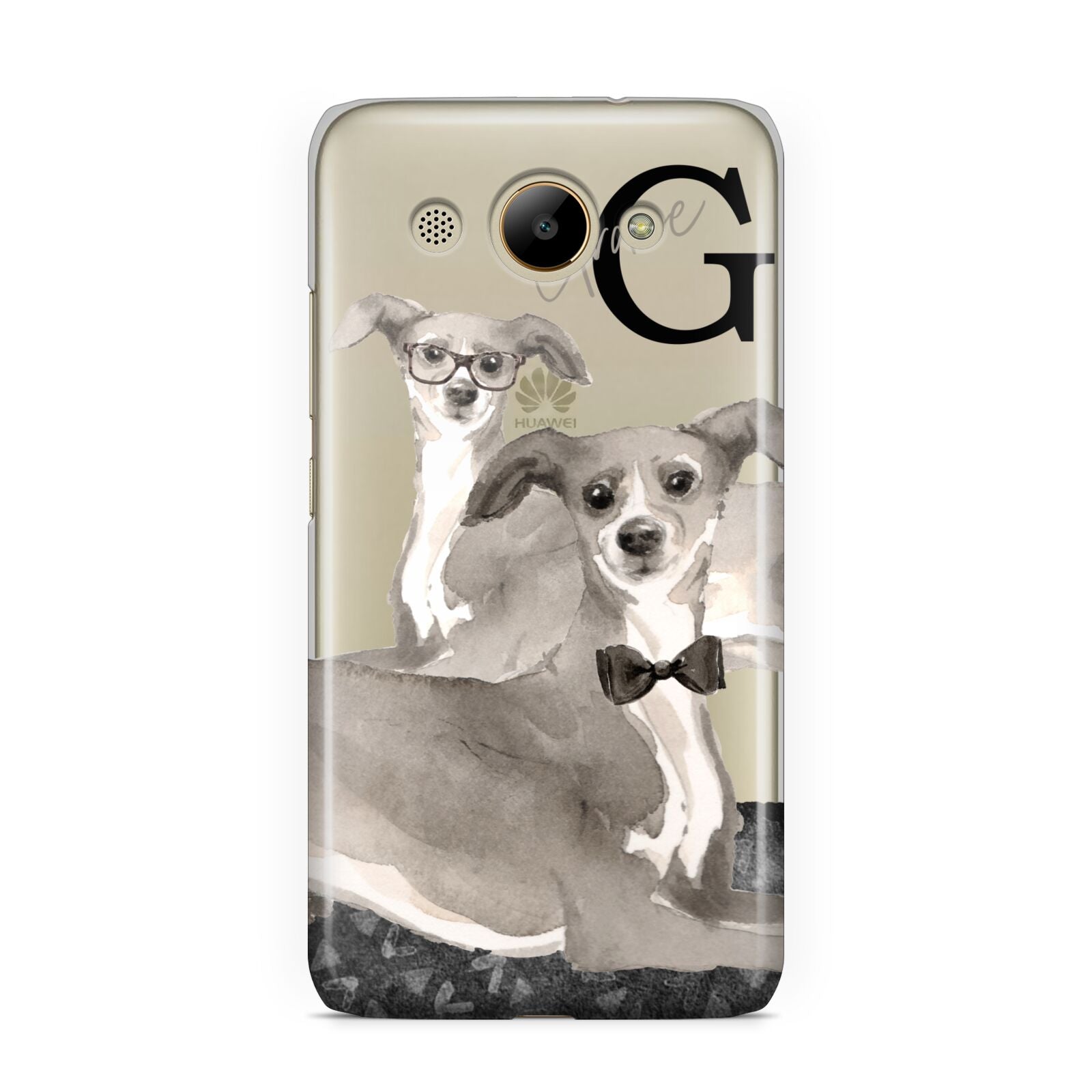 Personalised Italian Greyhound Huawei Y3 2017