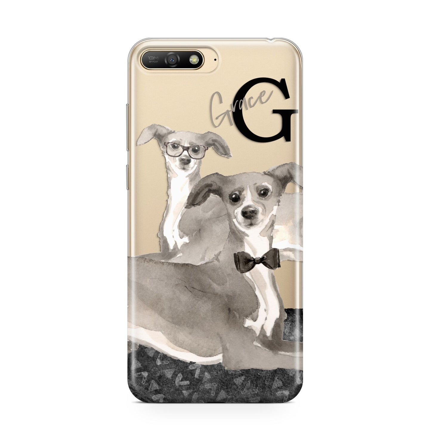 Personalised Italian Greyhound Huawei Y6 2018