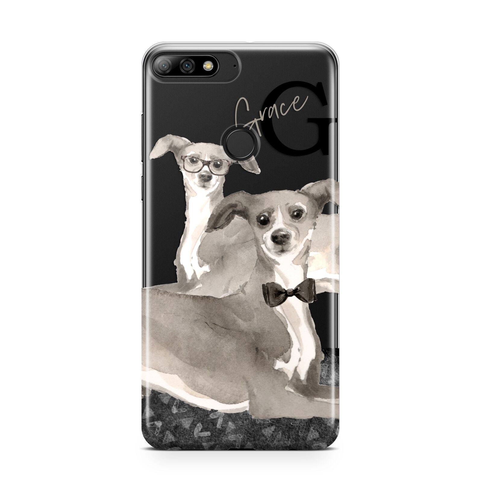 Personalised Italian Greyhound Huawei Y7 2018