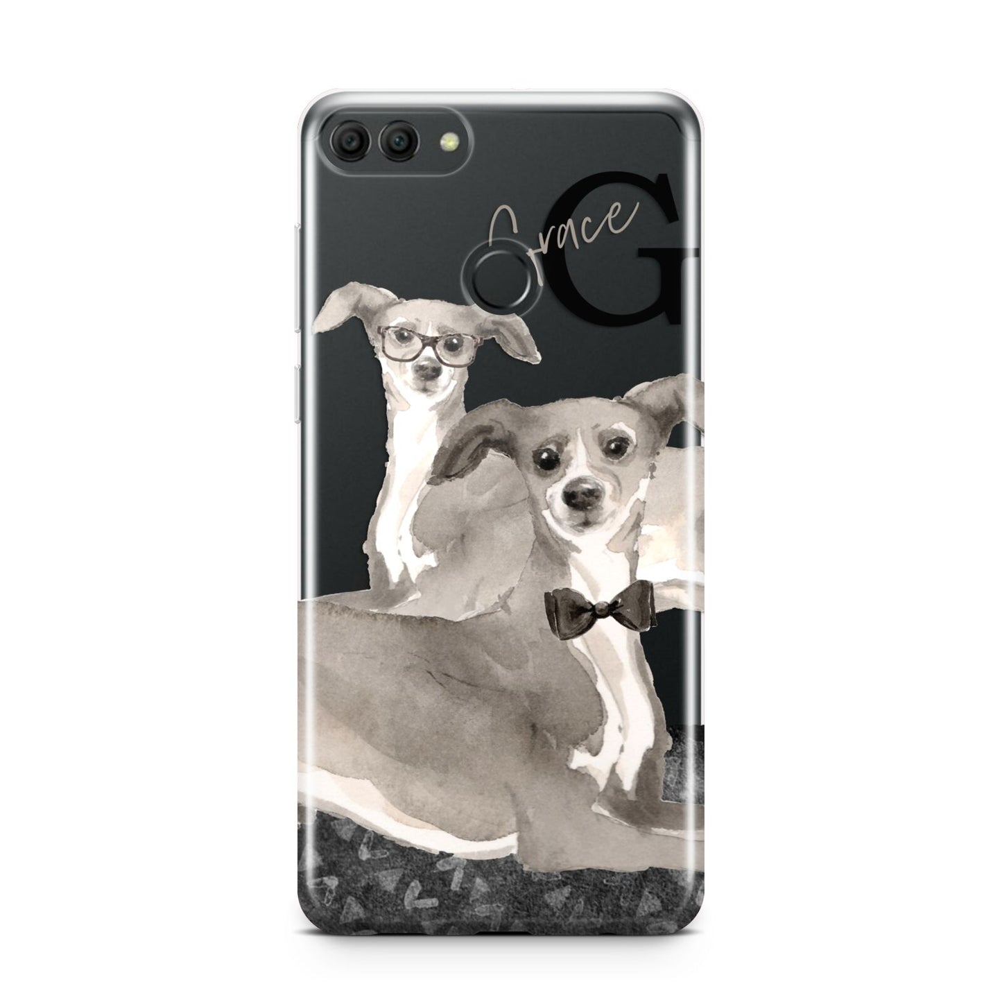 Personalised Italian Greyhound Huawei Y9 2018