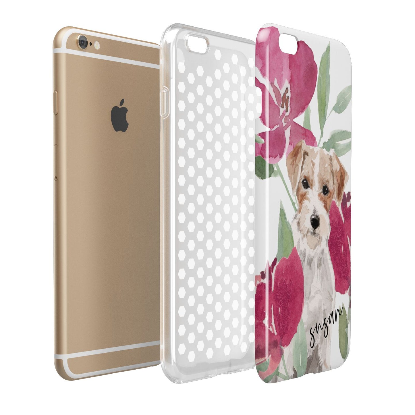 Personalised Jack Russel Apple iPhone 6 Plus 3D Tough Case Expand Detail Image